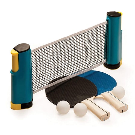 Perfectpitch Anywhere Table Tennis to Go, White and Black PE22055